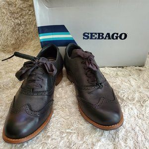New Sebago Leather Oxford Shoes Size 8